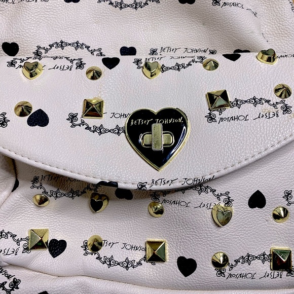 Betsey Johnson Heart and Stud Backpack - Picture 3 of 6
